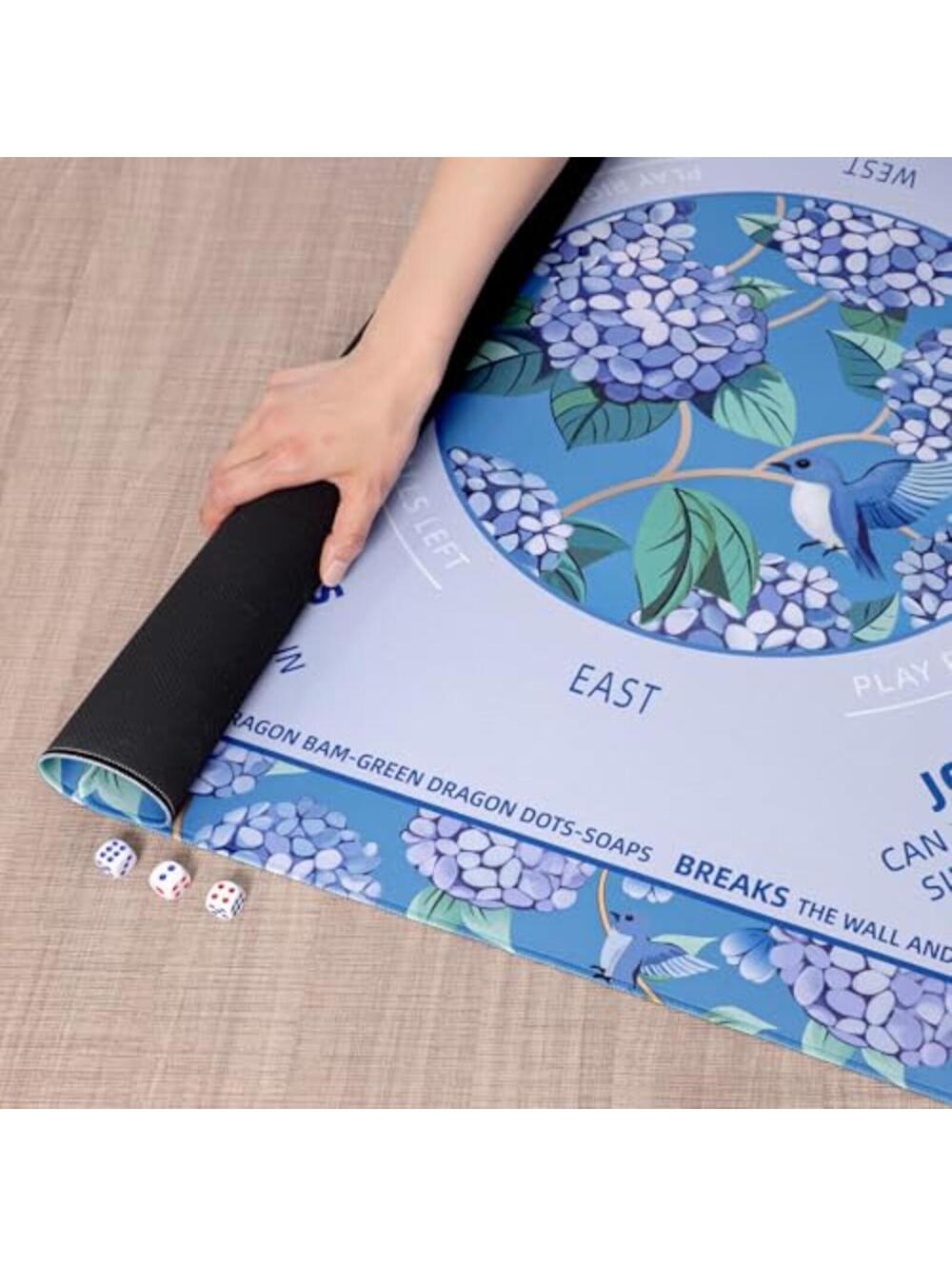 Blue Mahjong Learning Mat 33” x 33” - Picture 9 of 9